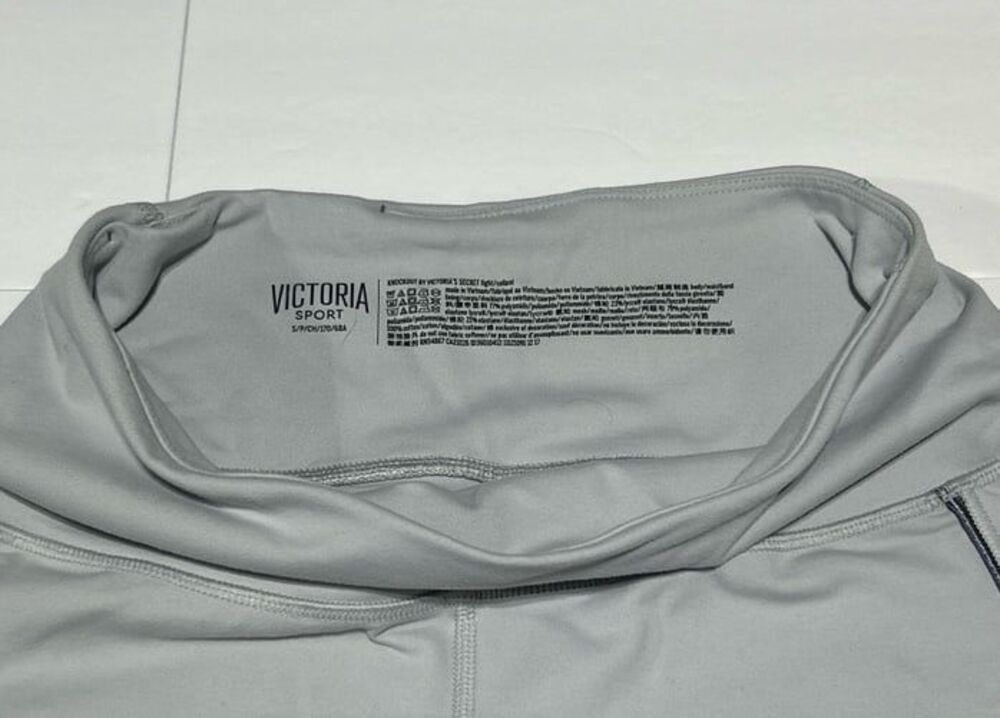 Victoria Sport Women's Small Light Gray High-Rise Athletic Leggings - Picture 5 of 6